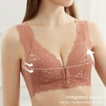 thumbnail image 5 of U-shape Back Thin Bralette,Women Thin Section Nursing Bra,Front Closure Bra,3/4 Cup Bra,Push up Bra,Floral Lace Bra,Padded Wire Free Bra,Vest Type Gather Underwear,5pcs, 5 of 9