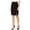 Black, variant on Nine West Womens Button Front Pencil Skirt, Black, Plus Size, 24W