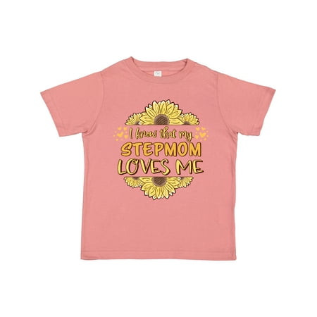 

Inktastic I Know That My Stepmom Loves Me Gift Toddler Boy or Toddler Girl T-Shirt