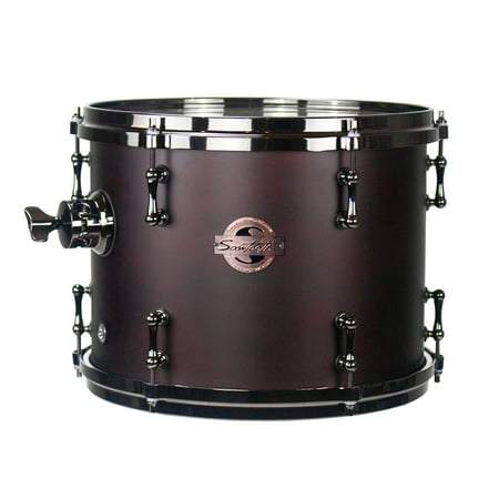 Sawtooth Hickory Series Tom Drum 13" x 10", Satin Dark Chocolate