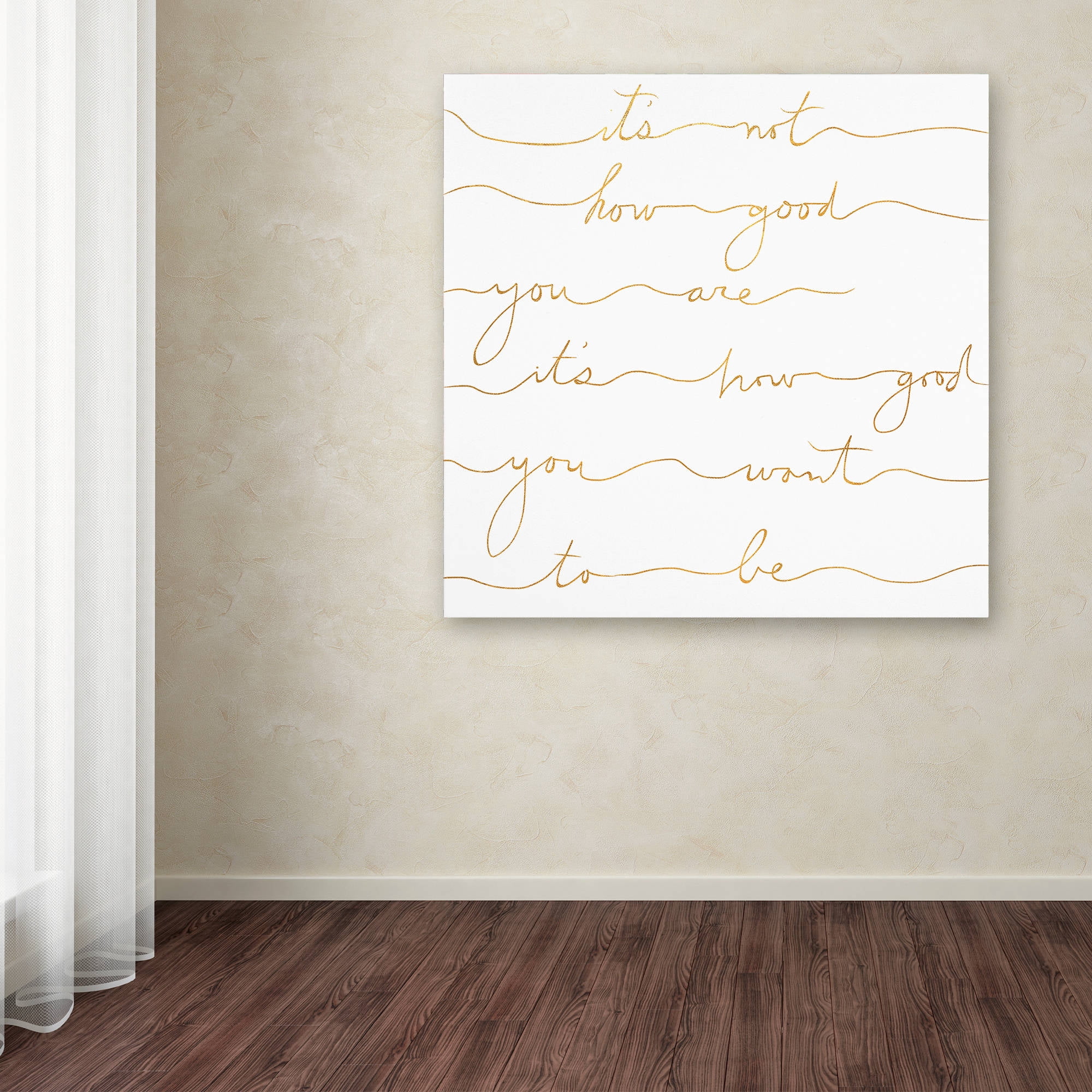 Trademark Fine Art "How Good Gold" Canvas Art by Lisa Powell Braun