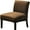 Brown, variant on Armless Accent Chair Covers, Stretch Armless Chair Slipcover Velvet Removable Covers Furniture Protector for Living Room Bedroom