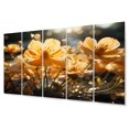 thumbnail image 2 of Designart "Yellow Buttercups landscape Sunrise V" Floral Metal Wall Art Set, 2 of 5