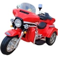 thumbnail image 1 of 12V Kids Ride On Police Motorcycle Tricycle Motorbike with Siren Lights, Music Player - Red, 1 of 5