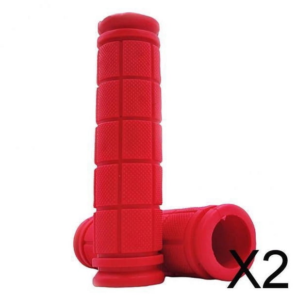 Puños de manillar DYNWAVEMX Ajuste Universal para BMX Plegable Rojo 2 piezas