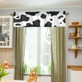 thumbnail image 4 of Coolnut Cow Windows Valance Curtains, Double Layer Short Blackout Window Topper Treatment for Bathroom,Kitchen,Living Room,Cafe Decor,54x18Inch,only 1 Panel, 4 of 6