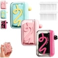 thumbnail image 1 of Automatic Pop-Up Dental Floss Box with 100 PCS Dental Floss, Refillable Floss Pick Dispenser, Travel Floss Picks Case(3pcsMix), 1 of 4