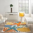 thumbnail image 4 of Nourison Aloha Indoor/Outdoor Coastal Tropical Multicolor 3'6" x 5'6" Area Rug, (4' x 6'), 4 of 11