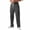 Dark Gray #2, variant on Dresfit Baggy Pants Men Big and Tall Sweatpants 2026 Solid Drawstring Running Trouser Uncuffed Cotton Straight Leg Lounge Pant with Pockets Beige XL
