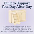 thumbnail image 3 of SafeStep Changing Table with Left Stairs - Durable Wood Changing Table for Childcare, 3 of 9
