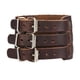 thumbnail image 3 of Aleación 3 Hebillas de material cuero Ancho Brazalete de Brazaletes para Hombres Adorno Fresco marrón Salvador Pulsera de los hombres, 3 of 5