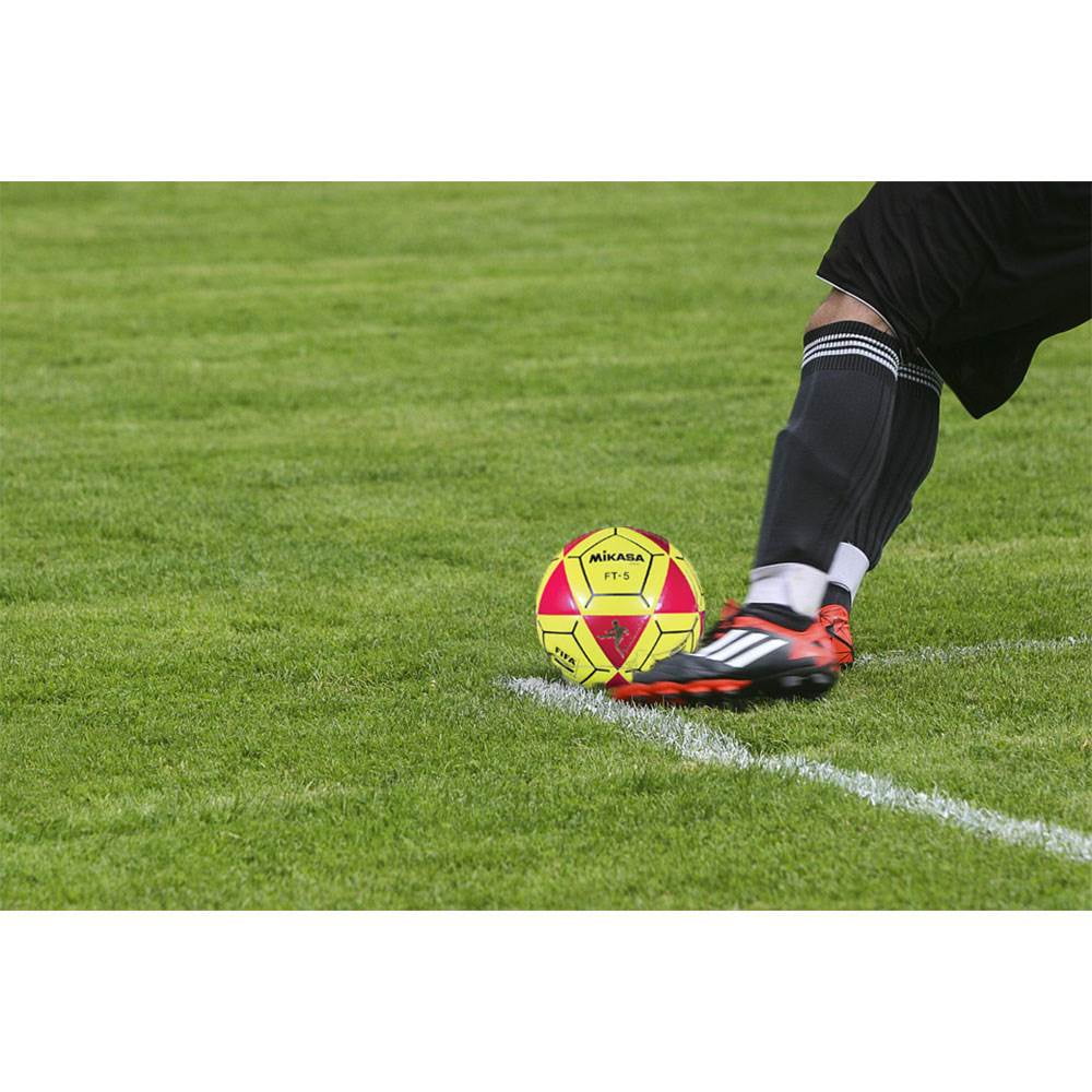 Mikasa USA FT-5 Series Size 5 Foot Volley or Rec Soccer Ball, Red and Yellow