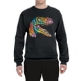 thumbnail image 3 of Dean Russo Raptor Animal Lover Unisex Crewneck Graphic Sweatshirt, Black, Large, 3 of 6