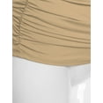 thumbnail image 4 of Thanth Womens Dolman Sleeves V-Neck Solid Shirring Drape Basic Tunic Top, 4 of 4
