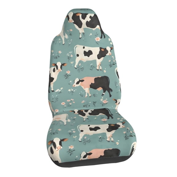 Cute Cow Car Seat Covers Stretch Car Seat Protectors Universal Fit