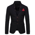 thumbnail image 3 of Traje decorativo de múltiples botones de moda para hombre de primavera con código europeo, traje de cuello alto con personalidad para hombre, 3 of 5