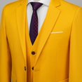 thumbnail image 4 of Cloudstyle Men's 3Pcs Business Professional Casual Daily Slim Fit One Button Suit Set (Blazer + Vest + Pants), 4 of 5