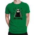 thumbnail image 2 of St. Patrick's Day Lucky Sloth with Sunglasses Men's T-shirt, 2 of 3