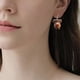 thumbnail image 3 of Pendientes de vaca Highland para mujer, gafas únicas, pendientes acrílicos colgantes con cabeza de vaca y flor, lazo de girasol llamativo Highland, 3 of 5