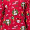 thumbnail image 4 of Elf The Movie Women's OMG! SANTA! I KNOW HIM! Christmas Sleep Collared Button Down Long-Sleeve Pajama Set, 4 of 7