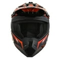 thumbnail image 5 of 1Storm Adult Motocross Helmet BMX MX ATV Dirt Bike Helmet Racing Style HF801 + Goggle + Gloves Bundle; Sonic Orange, 5 of 8