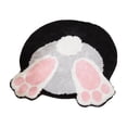 thumbnail image 4 of Easter Bunny Door Mat, Easter Bathroom Rug Bunny Bath Mat,Non Washable Welcome Door Mat, Cute Rabbit Shaped Doormats Indoor Outdoor, Soft Tufted Rug for Bathroom Kitchen Bedroom Home Decor, 4 of 6