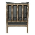 thumbnail image 6 of Fletcher Spindle Chair in Charcoal Fabric with Rustic Brown Finish, 6 of 9