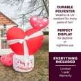 thumbnail image 5 of Fraser Hill Farm 8-Ft. Tall Valentine's Day Heart, Outdoor Blow-Up Inflatable with Lights and Storage Bag, FREDHEART081-L, 5 of 16