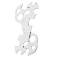 thumbnail image 3 of 2pcs Multi-hole Bicycle Wrench for Home Use Durable Steel Lightweight Tool Silver Color, 3 of 9
