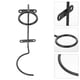 thumbnail image 2 of 6 Pcs Metal Wall Wine Mount Red Wine Bottle Organizer Metal Wine Wall Racks Wine Bottles Storage Rack Wine Storage Shelf, 2 of 3
