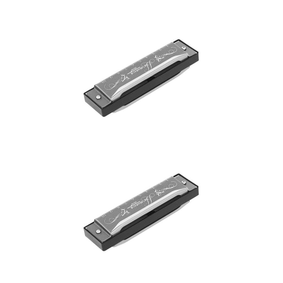 Eigraketly Armónica de 10 agujeros, órgano de boca impreso ligero, instrumento exquisito, juguetes musicales portátiles para niños Type2 NO2