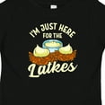thumbnail image 4 of Inktastic Hanukkah Funny Here for Latkes Boys or Girls Baby T-Shirt, 4 of 5