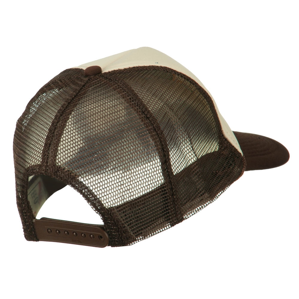 Clover St.Patrick's Day Embroidered Foam Mesh Cap - Brown Tan OSFM