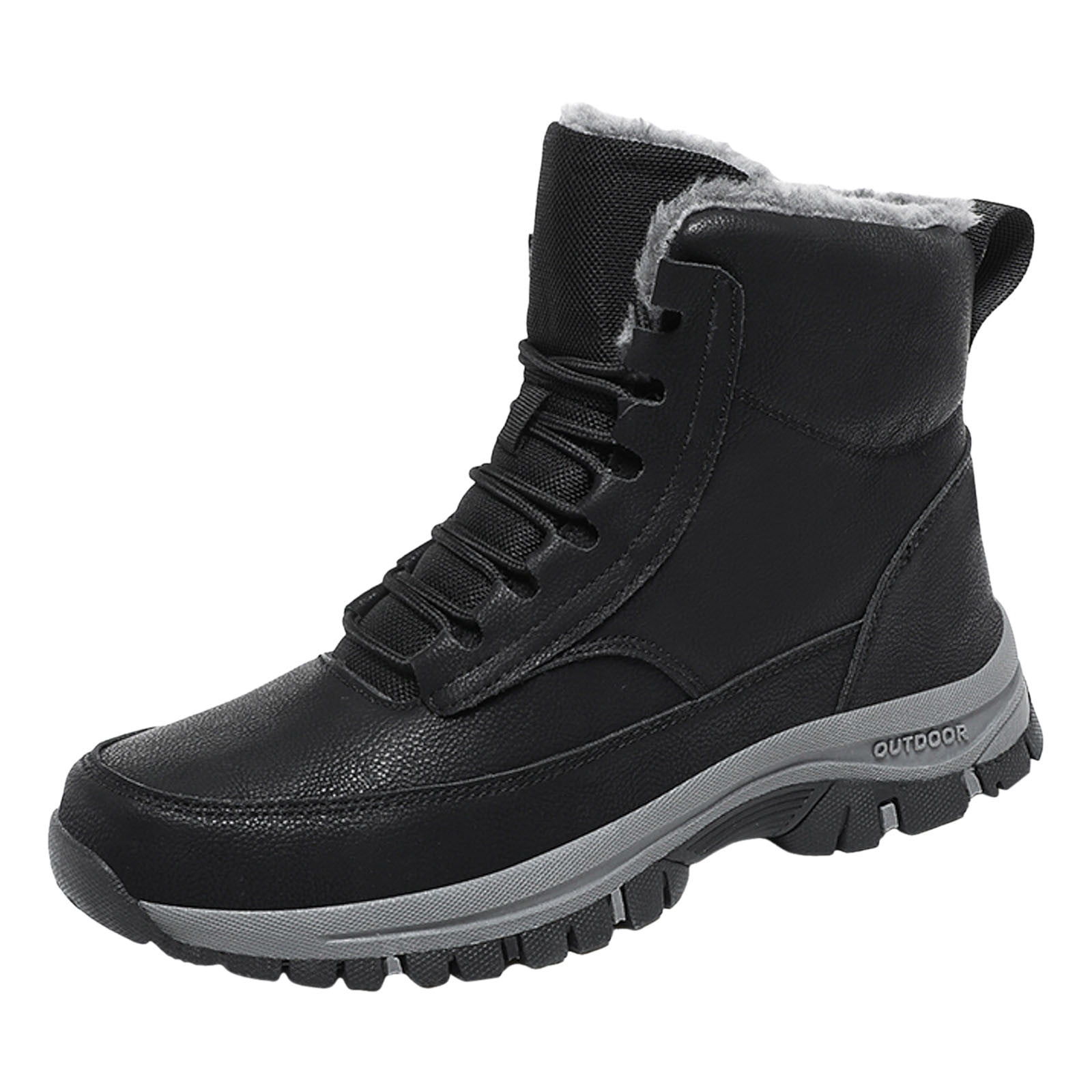 Black winter shoes mens outlet