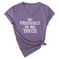 thumbnail image 3 of Yuhangmm Womens T Shirts, Versatile Everyday Graphic Tee for Women Soft Short Sleeve Crew Neck Casual Shirt with Stylish Print for Workplace Leisure and Parties Light Purple S, 3 of 3