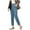 Blue, variant on Plus Size Women Wide Leg Sweatpants Drawstring Waist Baggy Joggers Women's Corduroy Solid Color Casual Pocket Straight Leg Pants Long Pants Ndbuld Blue 2XL