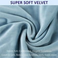 thumbnail image 3 of Dining Chair Covers, Velvet Chair Slipcover Stretch Chair Protector Chair Covers for Dining Room Chair Seat Covers Machine Washable for Living Room Bedroom-Light Blue-Set of 4, 3 of 8