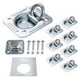 thumbnail image 1 of Lonffery - Paquete de 8 anclajes de amarre de anillo en D empotrados (6 lbs. Capacidad), kit resiste, 1 of 7