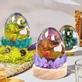 thumbnail image 2 of Sorrowso 3D Dragon Egg Light Resin Mold,Dragon Silicone Mold Set with Wooden Light Base, 2 of 10