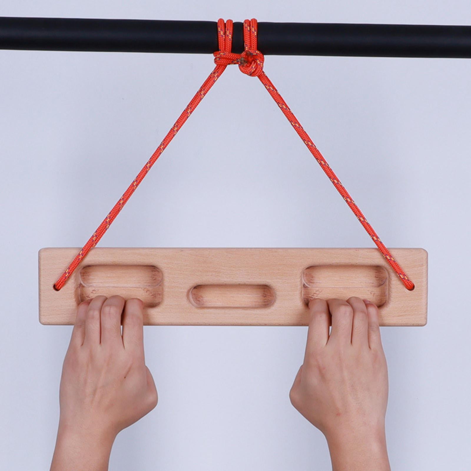 Vensio Wooden Rock Climbing Fingerboard with Jugs and Slopers Building Core Grip Strength Hang Board