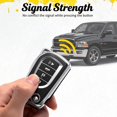 thumbnail image 4 of Key Fob Cover Compatible with Fit for Toyota RAV4 Corolla Camry Keychain Case Holder Protector,Black-b, 4 of 5