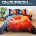 thumbnail image 5 of Football Comforter Twin(66x90lnch), 2 Pieces(1 Football Comforter and 1 Pillowcase) 3D Sport Football Comforter Set Micr, 5 of 5