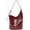 Red, variant on Women's Studded Wallet Faux Leather Tote Y2K Hobo Bag Trendy Shoulder Bag 90's Punk Handbag