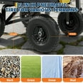 thumbnail image 6 of QinaQin Wheelbarrow,Garden Dump Cart with All Terrain Wheels,Pull Behind Yard Dump Wagon ATV Trailer for Yard,Black, 6 of 7