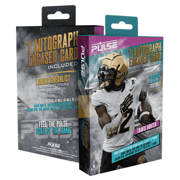 2025 Pulse Retail Football Trading Card Box-1 Autograph Per Box-Cam Ward, Travis Hunter