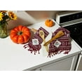 thumbnail image 4 of Serafina Home Give Thanks Kitchen Hand Towels Set: Home Decor Colorful Fall Colors with a Southwestern Motif with Tassels (Red Color), 4 of 6