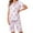 Blue, variant on Zkozptok Pajama Sets for Women Floral Printed Short Sleeve Crew Neck Tops and Elastic Waist Shorts Sleepwear 2 Pieces