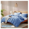 thumbnail image 2 of Calm Blue Duvet Cover Queen Size - Soft Double Brushed Queen Duvet Cover Set, 3 Piece, with Button Closure, 1 Duvet Cover 90x90 inches and 2 Pillow Shams, 2 of 9