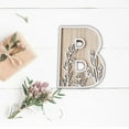 thumbnail image 5 of Tainini Wooden B Letters ,Flowered Paintable Wooden Nursery Letters for Birthday Boho Nursery Wedding Home Decor,（7.8in）, 5 of 6