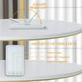 thumbnail image 4 of Ultra-Thin 10,000 Lux Light Therapy Lamp – UV-Free Touch Control Sadness Light with 2 Color Temps, 5 Brightness Levels, Timer & Memory Function (White), 4 of 8